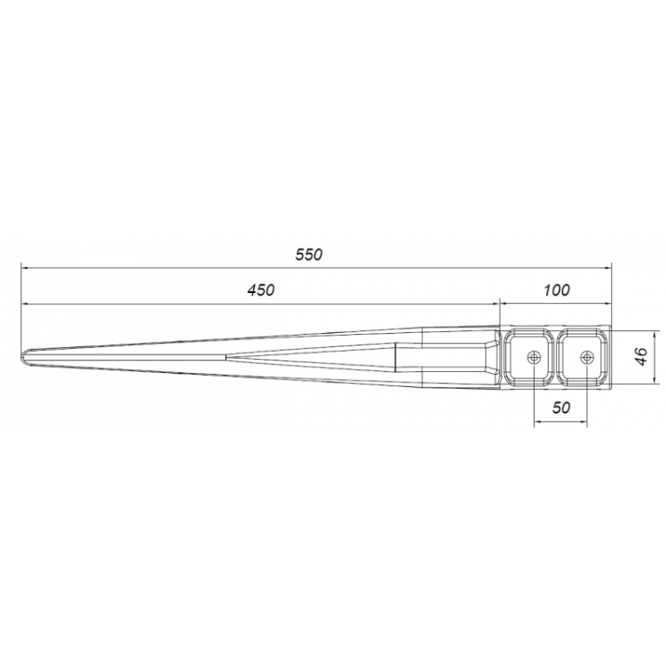 rysunek-techniczny-kotwy-wbijanej-kompozytowej-4,6x4,6x55