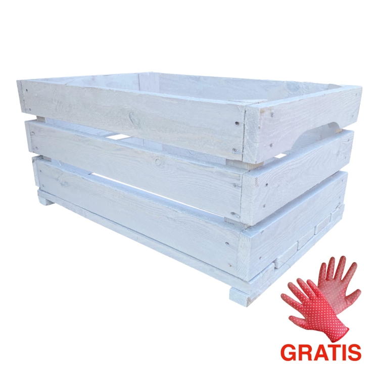 biala-skrzynka-drewniana-59x39x28-rekawiczki-ochrone-gratis