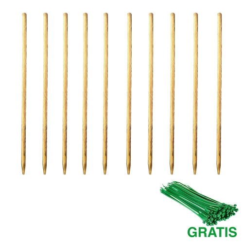 palisady-drewniane-2,8x120-zestaw-10-sztuk-opaski-gratis